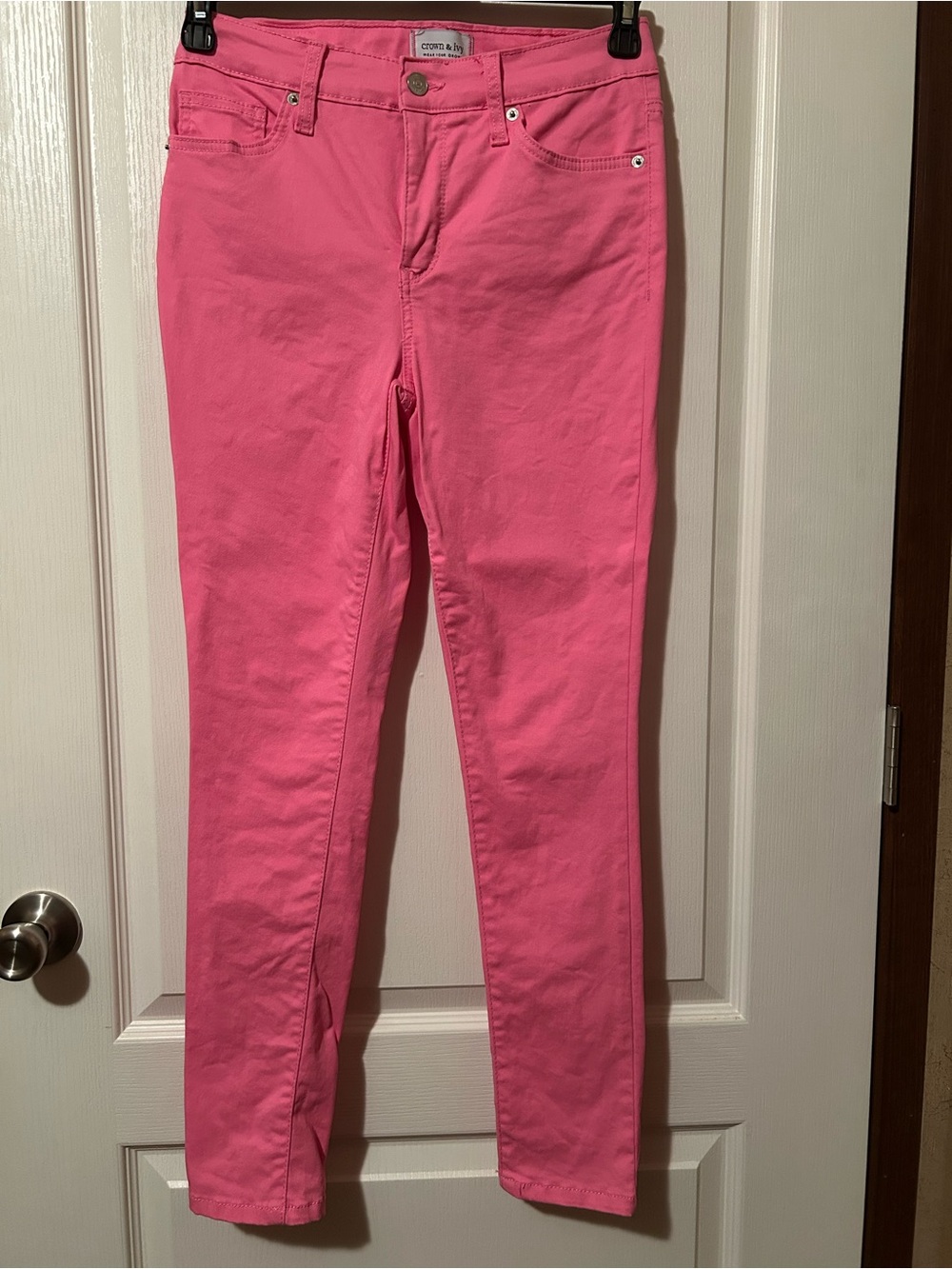 Crown & Ivy High Rise Skinny Jeans
